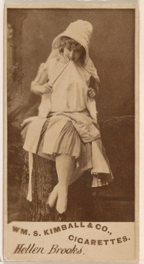 William S. Kimball & Company, Hellen Brooks, from the Actresses series (N203) issued by Wm. S. Kimball & Co.