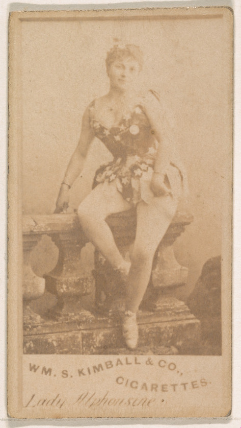William S. Kimball & Company, Lady Alphonsene, from the Actresses series (N203) issued by Wm. S. Kimball & Co.