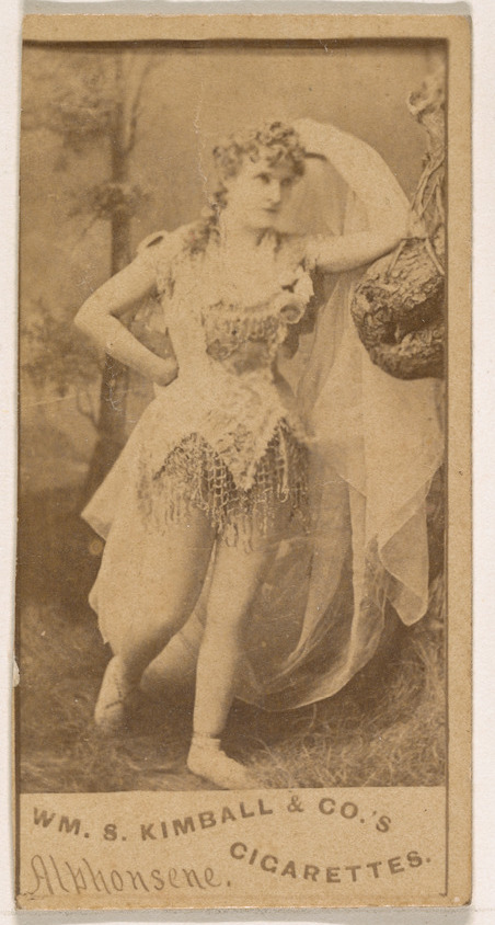 William S. Kimball & Company, Lady Alphonsene, from the Actresses series (N203) issued by Wm. S. Kimball & Co.