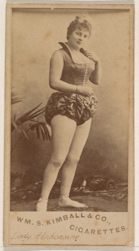 William S. Kimball & Company, Lady Alphonsene, from the Actresses series (N203) issued by Wm. S. Kimball & Co.