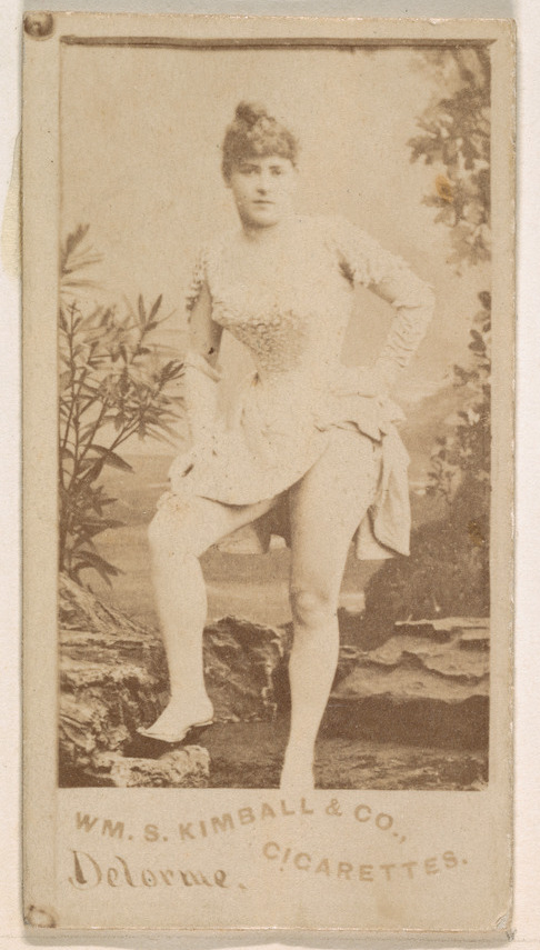 William S. Kimball & Company, Miss Delorme, from the Actresses series (N203) issued by Wm. S. Kimball & Co.