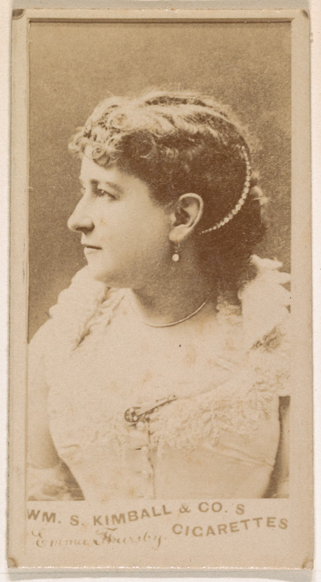 William S. Kimball & Company, Actress in profile, from the Actresses series (N203) issued by Wm. S. Kimball & Co.