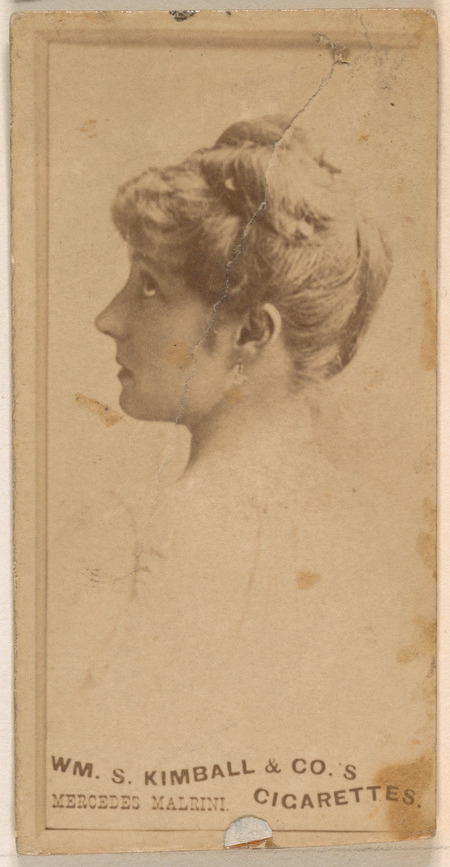 William S. Kimball & Company, Mercedes Malrini, from the Actresses series (N203) issued by Wm. S. Kimball & Co.