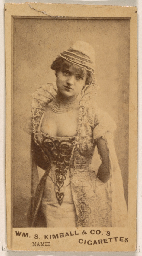 William S. Kimball & Company, Miss Mamie, from the Actresses series (N203) issued by Wm. S. Kimball & Co.