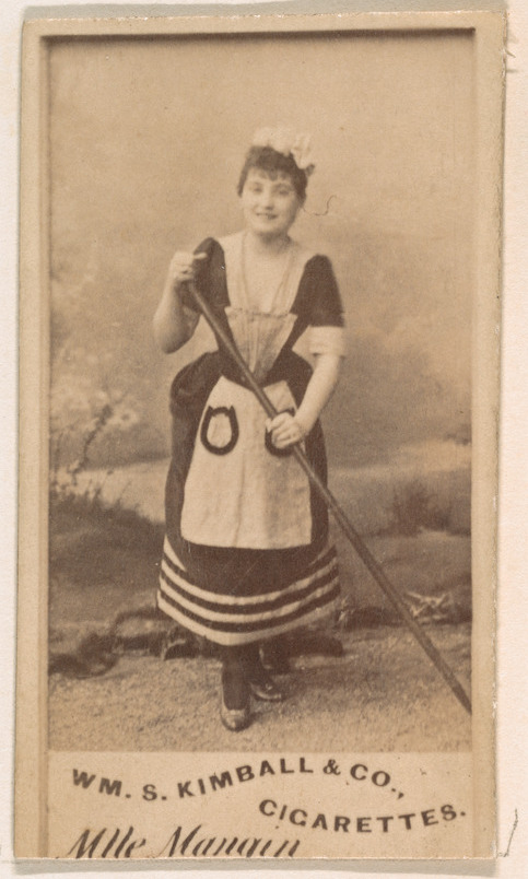 William S. Kimball & Company, Mlle. Mangin, from the Actresses series (N203) issued by Wm. S. Kimball & Co.