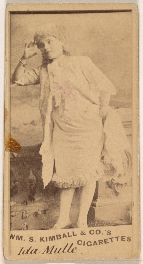 William S. Kimball & Company, Ida Mulle, from the Actresses series (N203) issued by Wm. S. Kimball & Co.