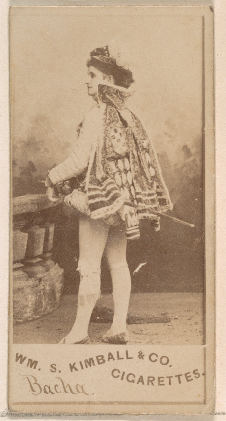 William S. Kimball & Company, Miss Bacha, from the Actresses series (N203) issued by Wm. S. Kimball & Co.