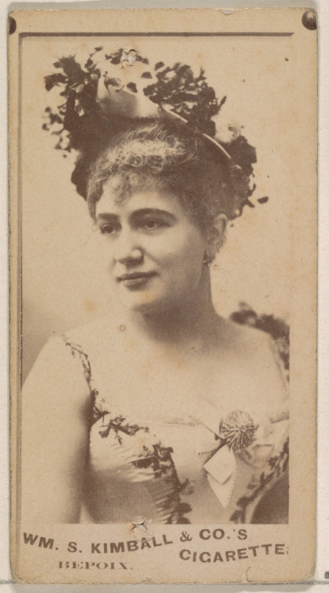 William S. Kimball & Company, Miss Bepoix, from the Actresses series (N203) issued by Wm. S. Kimball & Co.