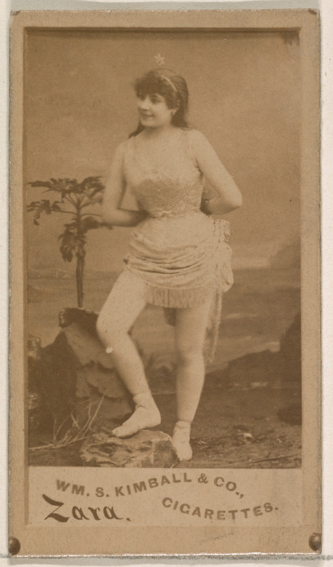 William S. Kimball & Company, Miss Zara, from the Actresses series (N203) issued by Wm. S. Kimball & Co.