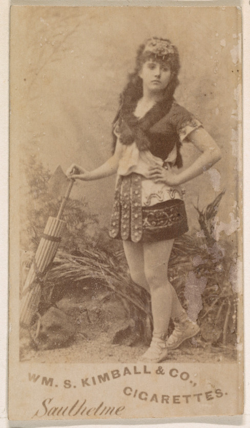 William S. Kimball & Company, Miss Sauthetine, from the Actresses series (N203) issued by Wm. S. Kimball & Co.