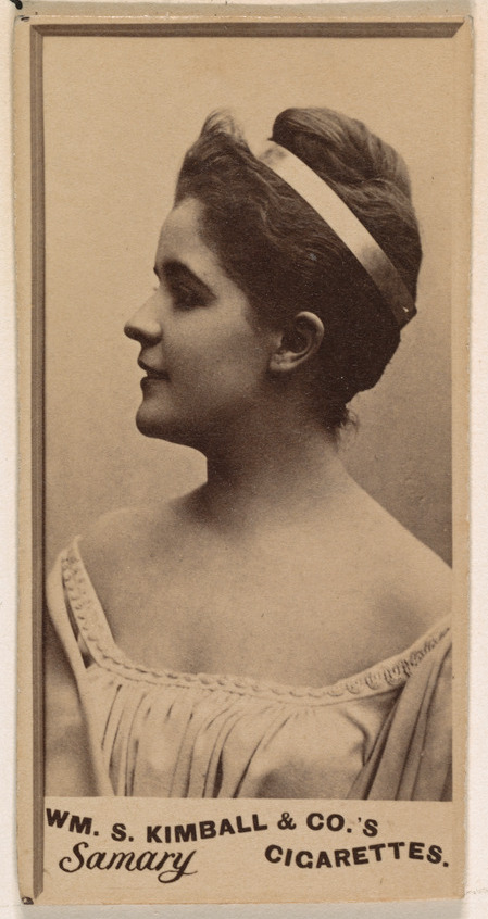 William S. Kimball & Company, Miss Samary, from the Actresses series (N203) issued by Wm. S. Kimball & Co.