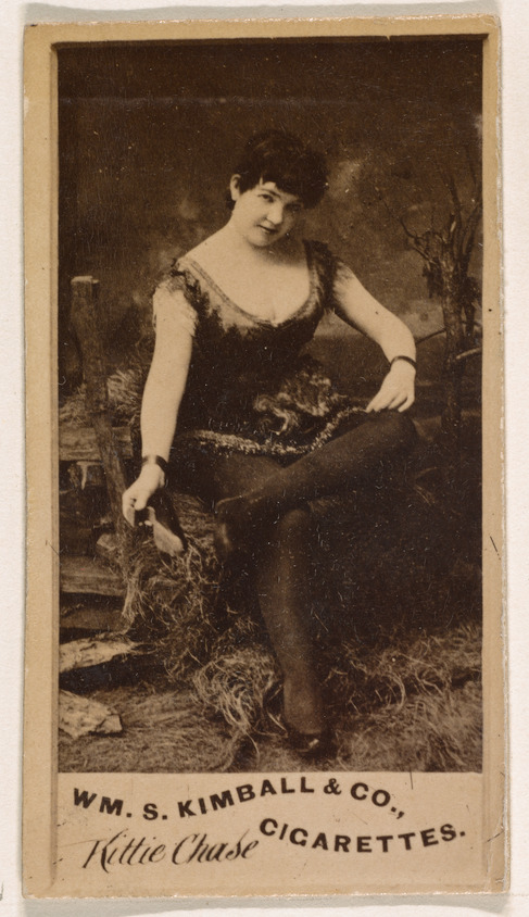 William S. Kimball & Company, Kittie Chase, from the Actresses series (N203) issued by Wm. S. Kimball & Co.