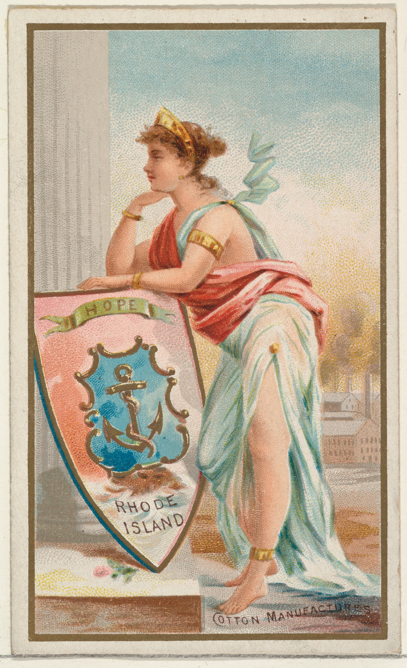 Rhode Island, from the Industries of States series (N117) issued by Duke Sons & Co. to promote Honest Long Cut Tobacco