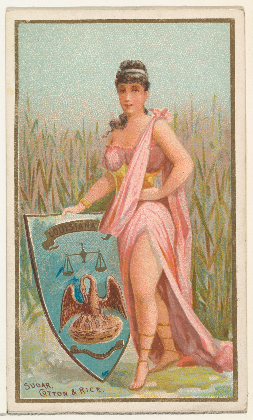 Louisiana, from the Industries of States series (N117) issued by Duke Sons & Co. to promote Honest Long Cut Tobacco