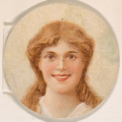 Kinney Brothers Tobacco Company, Portrait of woman, from the Novelties series (N228, Type 1) issued by Kinney Bros.