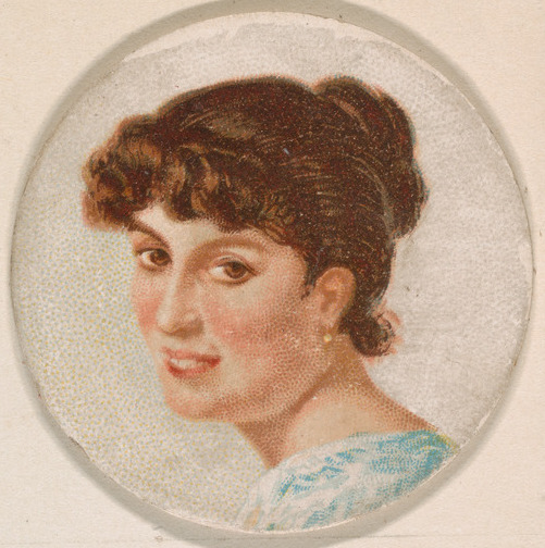 Kinney Brothers Tobacco Company, Portrait of woman, from the Novelties series (N228, Type 1) issued by Kinney Bros.