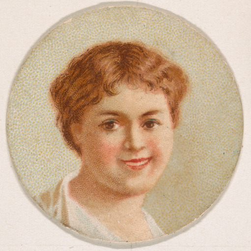 Kinney Brothers Tobacco Company, Portrait of woman, from the Novelties series (N228, Type 1) issued by Kinney Bros.
