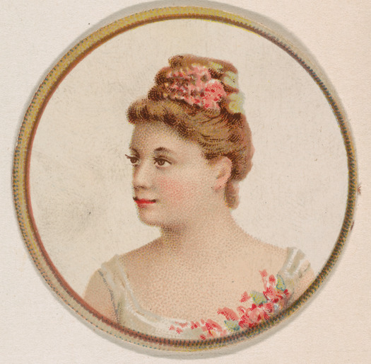 Kinney Brothers Tobacco Company, Portrait of woman, from the Novelties series (N228, Type 2) issued by Kinney Bros.