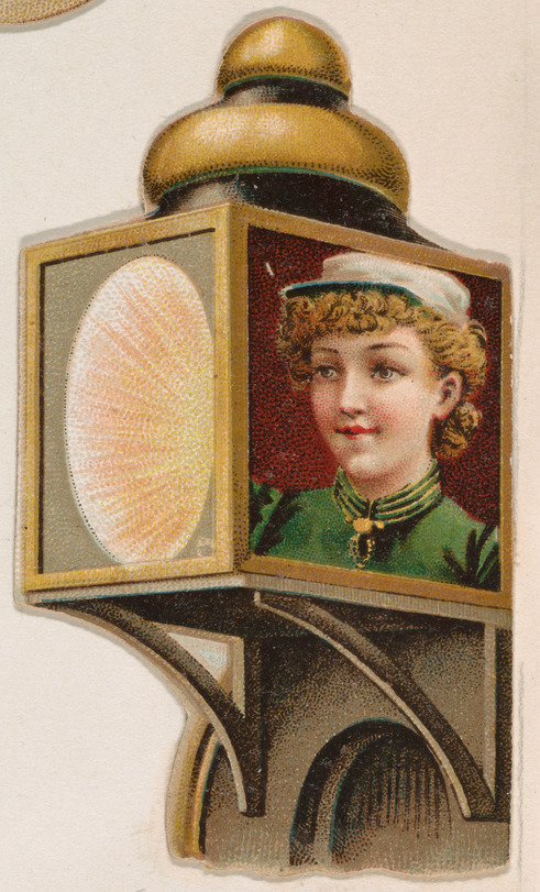 Headlight, from the Novelties series (N228, Type 3) issued by Kinney Bros.