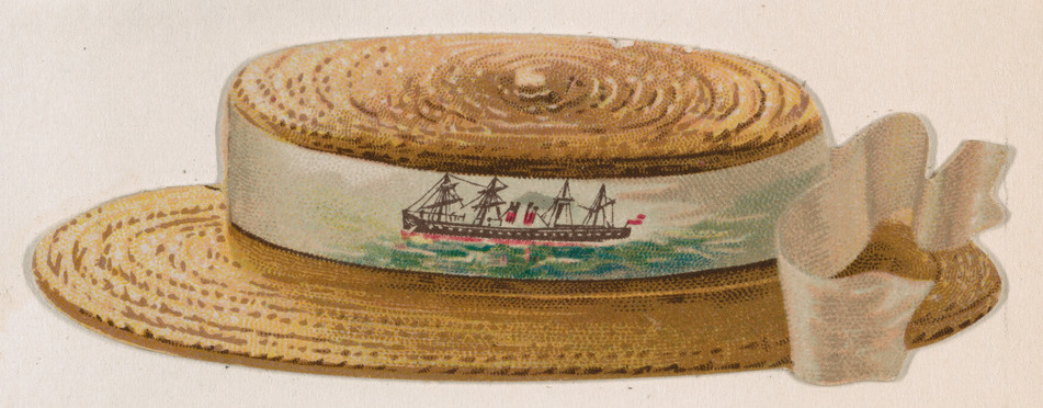 Hat, from the Novelties series (N228, Type 3) issued by Kinney Bros.