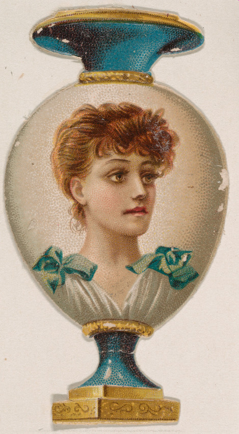 Vase, from the Novelties series (N228, Type 4) issued by Kinney Bros.