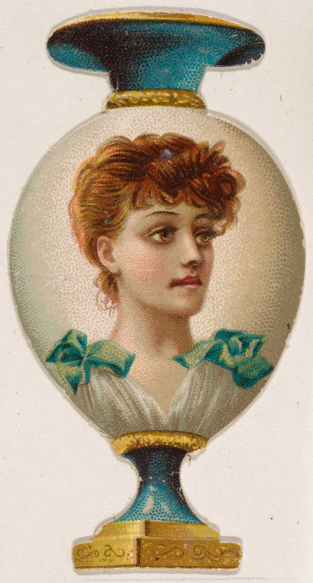 Vase, from the Novelties series (N228, Type 3) issued by Kinney Bros.