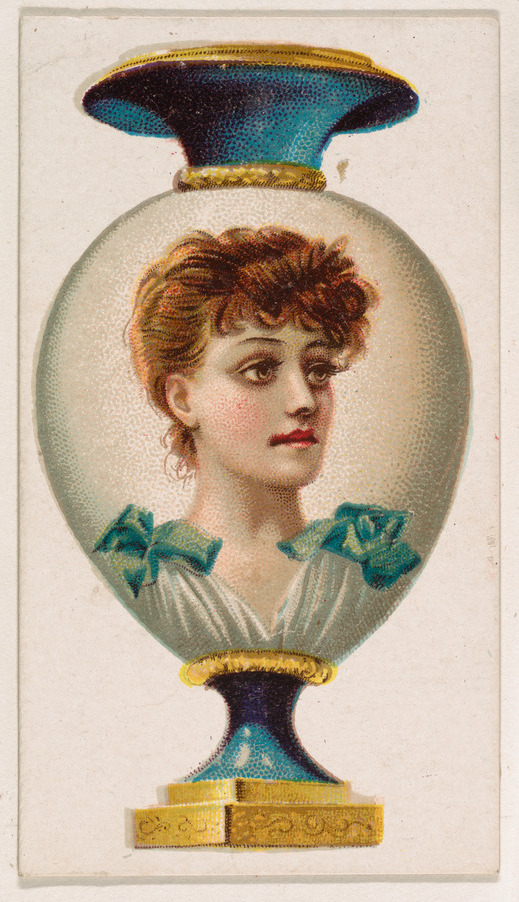 Vase, from the Novelties series (N228, Type 5) issued by Kinney Bros.
