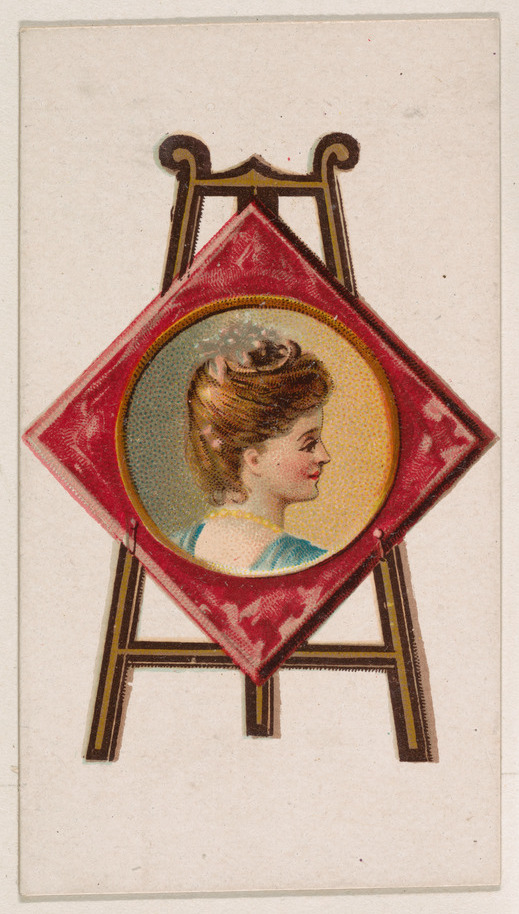 Painting easel, from the Novelties series (N228, Type 5) issued by Kinney Bros.
