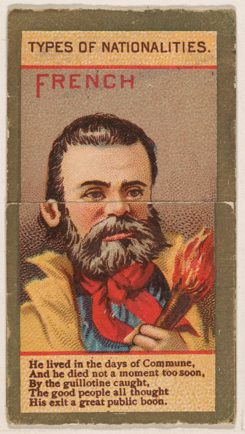 French, from Types of Nationalities (N240) issued by Kinney Bros.