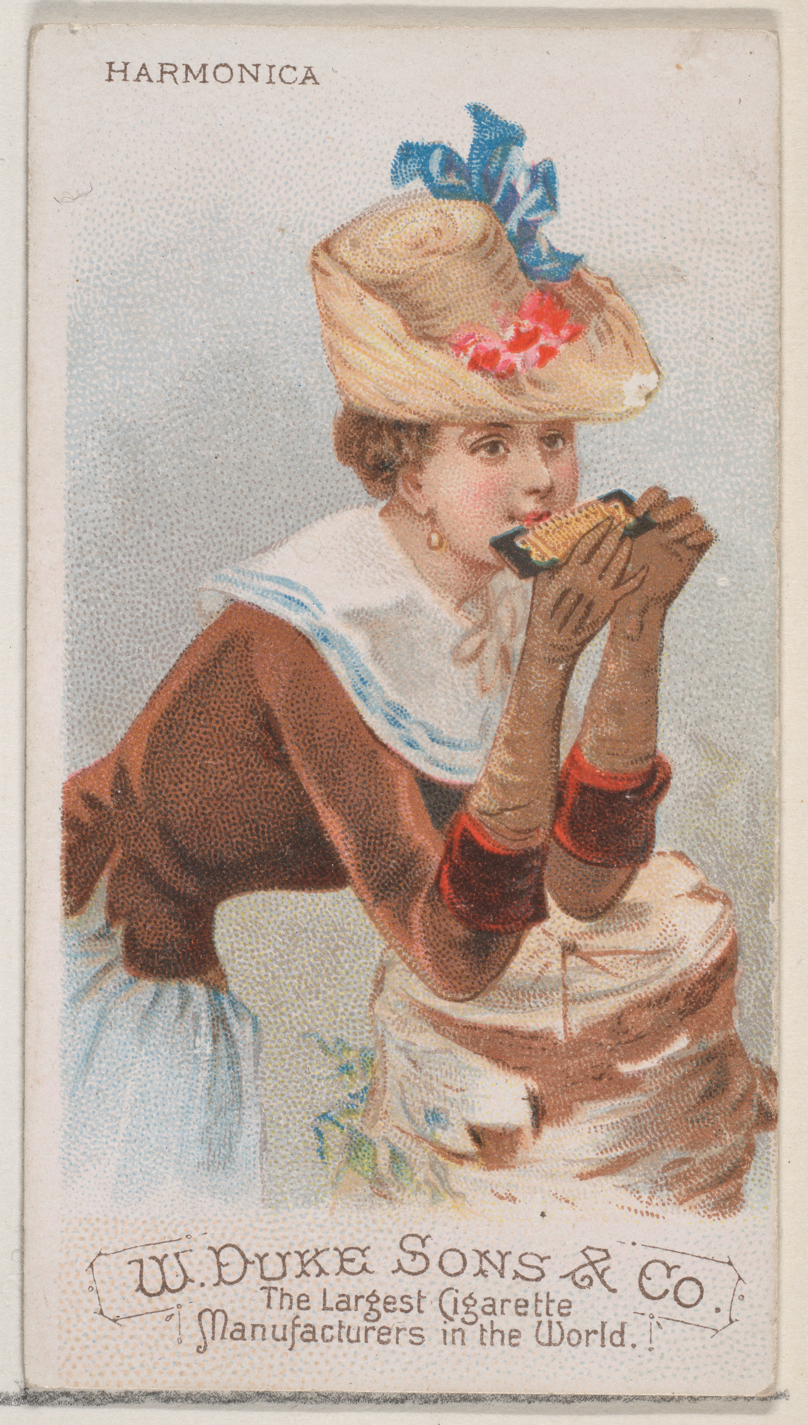 Retoucheren mode Geit Issued by W. Duke, Sons & Co. | Harmonica, from the Musical Instruments  series (N82) for Duke brand cigarettes | The Metropolitan Museum of Art