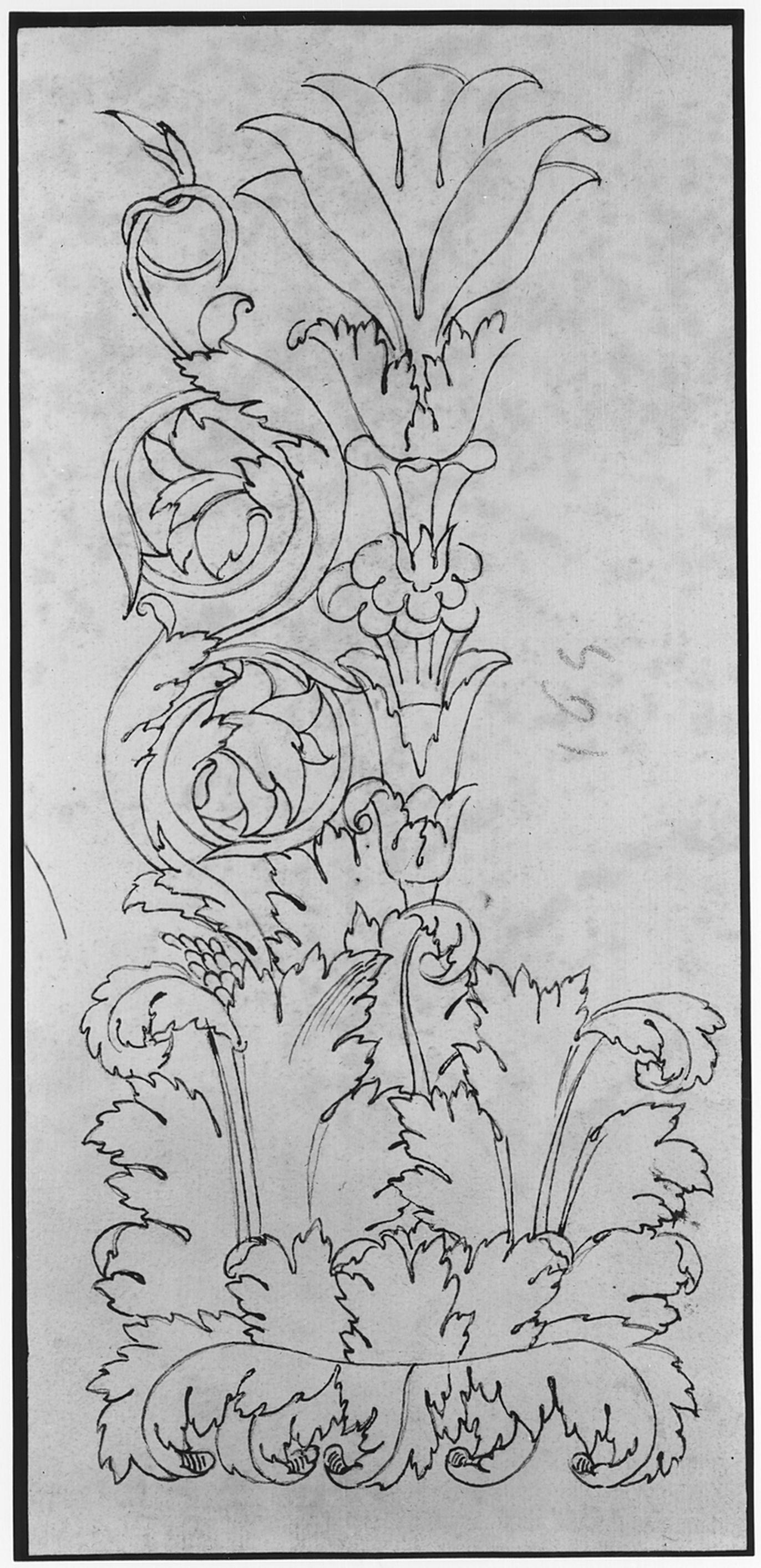 Drawn by Anonymous, French, 16th century | Ornamental drawings (recto ...