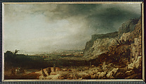 Mountainous Landscape with a Distant View, Hercules Segers (Dutch, ca. 1590–ca. 1638), Oil on canvas on panel