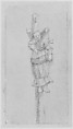 Elsje Christiaens Hanging on a Gibbet, Rembrandt (Rembrandt van Rijn) (Dutch, Leiden 1606–1669 Amsterdam), Pen and brown ink, brush and brown wash