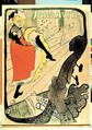 Jane Avril, Henri de Toulouse-Lautrec French, Lithograph printed in five colors; machine wove paper