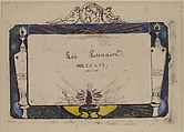 Lunar Law, Charles Meryon (French, 1821–1868), Pen and brown ink, brush and brown and colored washes, graphite, on etching