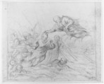 Christ Stilling the Tempest ?, attributed to Paolo De Matteis (Italian, Piano del Cilento 1662–1728 Naples) (?), Red chalk on paper
