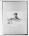 En plein soleil, James McNeill Whistler (American, Lowell, Massachusetts 1834–1903 London), Etching on tan chine on white wove paper (chine collé); third state of three (Glasgow)