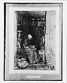 La Vielle aux Loques, James McNeill Whistler (American, Lowell, Massachusetts 1834–1903 London), Etching and drypoint on tan chine on off-white wove paper (chine collé); third state of four (Glasgow)