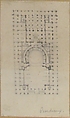 Design for a Theatre, Anonymous, French, 18th century, Graphite