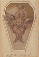 A Seraph (Cartoon for an Embroidery), Raffaellino del Garbo (also known as Raffaelle de&#39; Capponi and Raffaelle de&#39; Carli) (Italian, San Lorenzo a Vigliano, near Florence, ca. 1470–after 1527 Florence), Pen and brown ink, brush and rose wash, highlighted with white gouache, over black chalk; outlines of design and framing outlines pricked and with traces of rubbed black pouncing dust