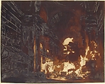 Washerwomen in a Ruined Gallery, Hubert Robert (French, Paris 1733–1808 Paris), Pen and brown ink, brush and brown wash, heightened with white gouache, over graphite