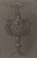 Design for a Vase, After Polidoro da Caravaggio (Italian, Caravaggio ca. 1499–ca. 1543 Messina), Pen and brown ink, brush and brown wash