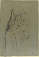 Study for Vieille Italienne (recto); Drapery Study (verso), Edgar Degas (French, Paris 1834–1917 Paris), Graphite