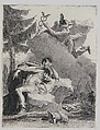 Mercury Appears to Aeneas in a Dream, Giovanni Domenico Tiepolo  Italian, Etching