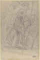 Forest Interior, Henri-Joseph Harpignies (French, Valenciennes 1819–1916 Saint-Privé), Graphite