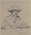 Portrait of Théodore Ballu, Isidore Pils (French, Paris 1813/15–1875 Douarnenez), Graphite