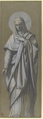 Mater Dolorosa, Camille-Auguste Gastine (French, Paris 1819–1867 Paris), Graphite and gouache, on gray-green paper. Lined.
