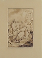 The Sacrifice of Iphigenia, Jean Michel Moreau le Jeune (French, Paris 1741–1814 Paris), Brush and brown ink with brown wash