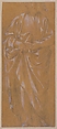 Standing Male Figure, Filippino Lippi (Italian, Prato ca. 1457–1504 Florence), Soft metalpoint, highlighted with white gouache (some touches of black chalk probably added by later hand)