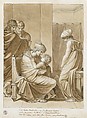 Andromache and Astyanax, Pierre Paul Prud&#39;hon (French, Cluny 1758–1823 Paris), Pen and gray ink with brush and brown wash over traces of black chalk